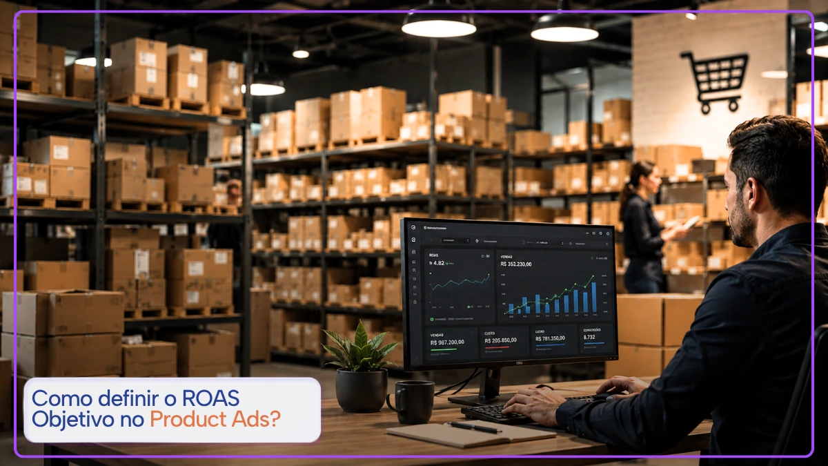 roas objetivo mercado livre product ads